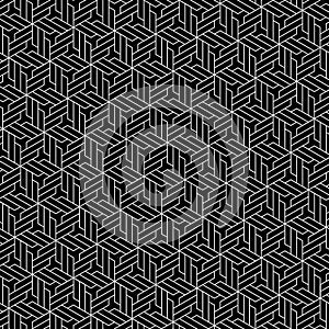 White on black elegant Islamic Arabic pattern design