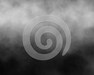 White and black fog and smoke and mist effect on black background and Isolated white fog on the black background