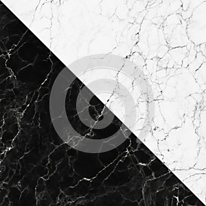 White and black marble texture with natural pattern for background