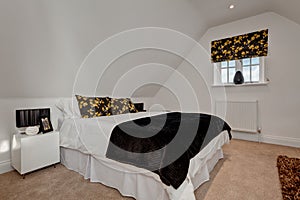 White and Black Modern Bedroom
