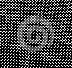 White and black polka dot pattern design background