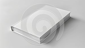 The white blank book.AI generated image