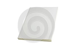 White blank book brochure