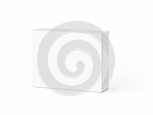 White blank box isolated on white