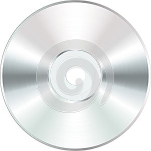 White blank CD photo