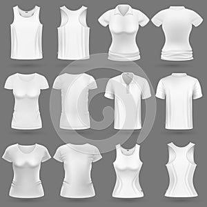 Biely prázdny  trojrozmerný vektor šablóny muž a žena móda dizajn 