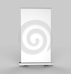 White blank empty high resolution Business Roll Up and Standee Banner display mock up Template for your Design Presentation. 3d r