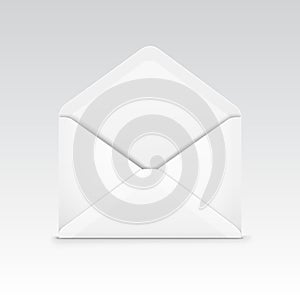 White Blank Envelope Isolated