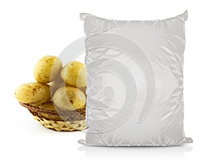 White Blank Foil Food Bag