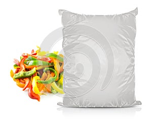 White Blank Foil Food Bag