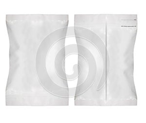 White Blank Foil Food Bag photo