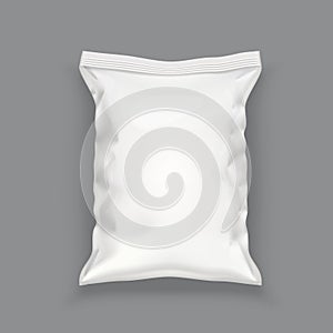 White Blank Foil Food Snack Sachet Bag Packaging