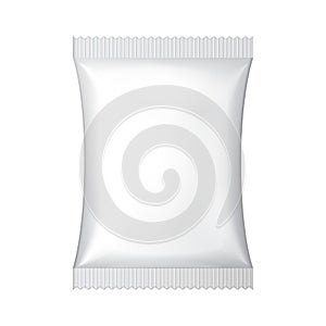 White Blank Foil Food Snack Sachet Bag Packaging