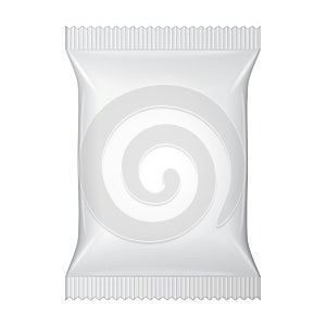 White Blank Foil Food Snack Sachet Bag Packaging