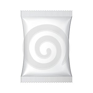Blanco vacío frustrar comida bolsa bolsa embalaje 