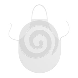 White blank kitchen apron