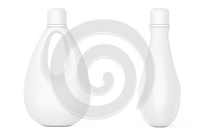 White Blank Plastic Bottle for Bleach, Liquid Laundry Detergent