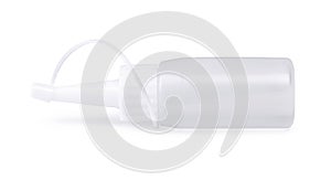 White blank plastic tube