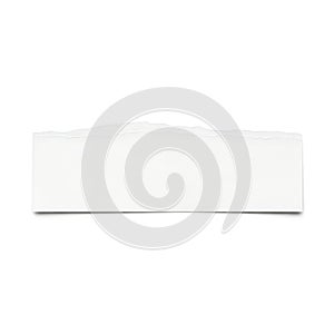 White blank rectangular box packaging product object mockup