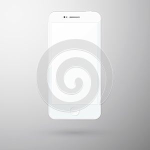 White blank smatphone