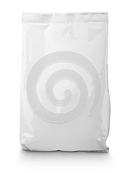 White blank Snack bag package