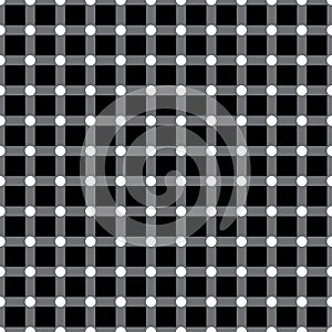 White blinking black dot seamless pattern