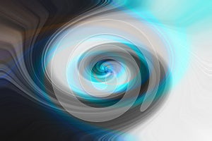 White, blue and black swirl background - illustration