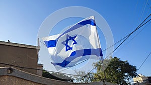 white blue flag of Israel, Israeli symbol star of Magen David