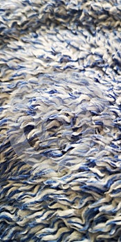 White & blue paterrn