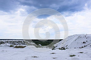 White  blue sky and clouds