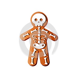 White bone skeleton gingerbread holiday halloween candy