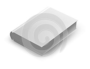 White book mockup - 3D illustration