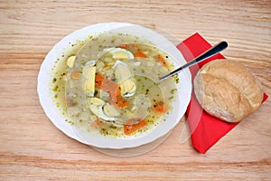 White borscht soup
