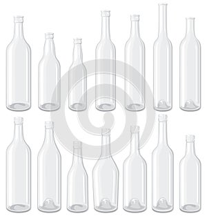 White Bottles set