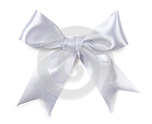 White bow isolated