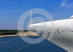 White Bow of Luxury Cruise Ship