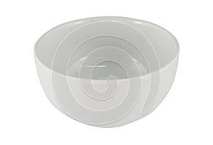 White bowl isolated