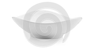 white bowl isolated on white