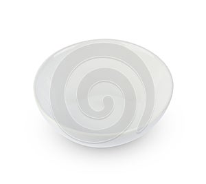 White bowl isolated on white background