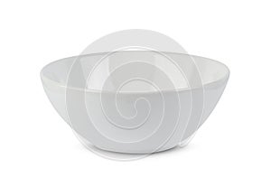 White bowl isolated on white background