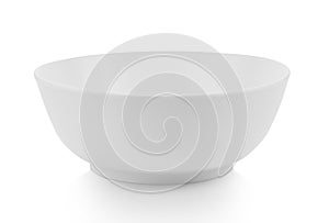 White bowl isolated on white background