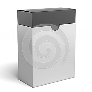 White box with black inside