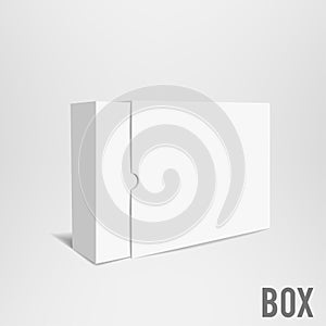 White box mockup Cardboard Package eps 10