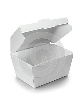 White Box With an Open Lid Created With Generative AI Technology