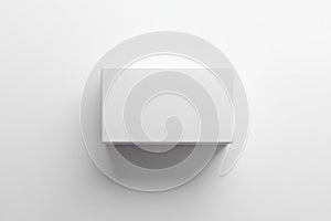 White box on solid background with soft shadow. Neural network AI generated