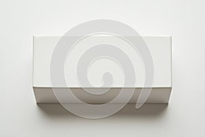 White box on solid background with soft shadow. Neural network AI generated