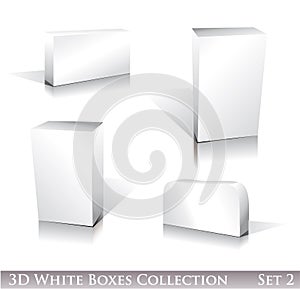 White Boxes Icon Set