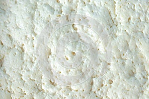 White bread dough texture, close-up, top view