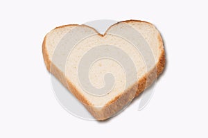 Bianco pane cuore Viso 