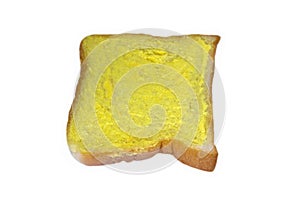 White bread with margarine